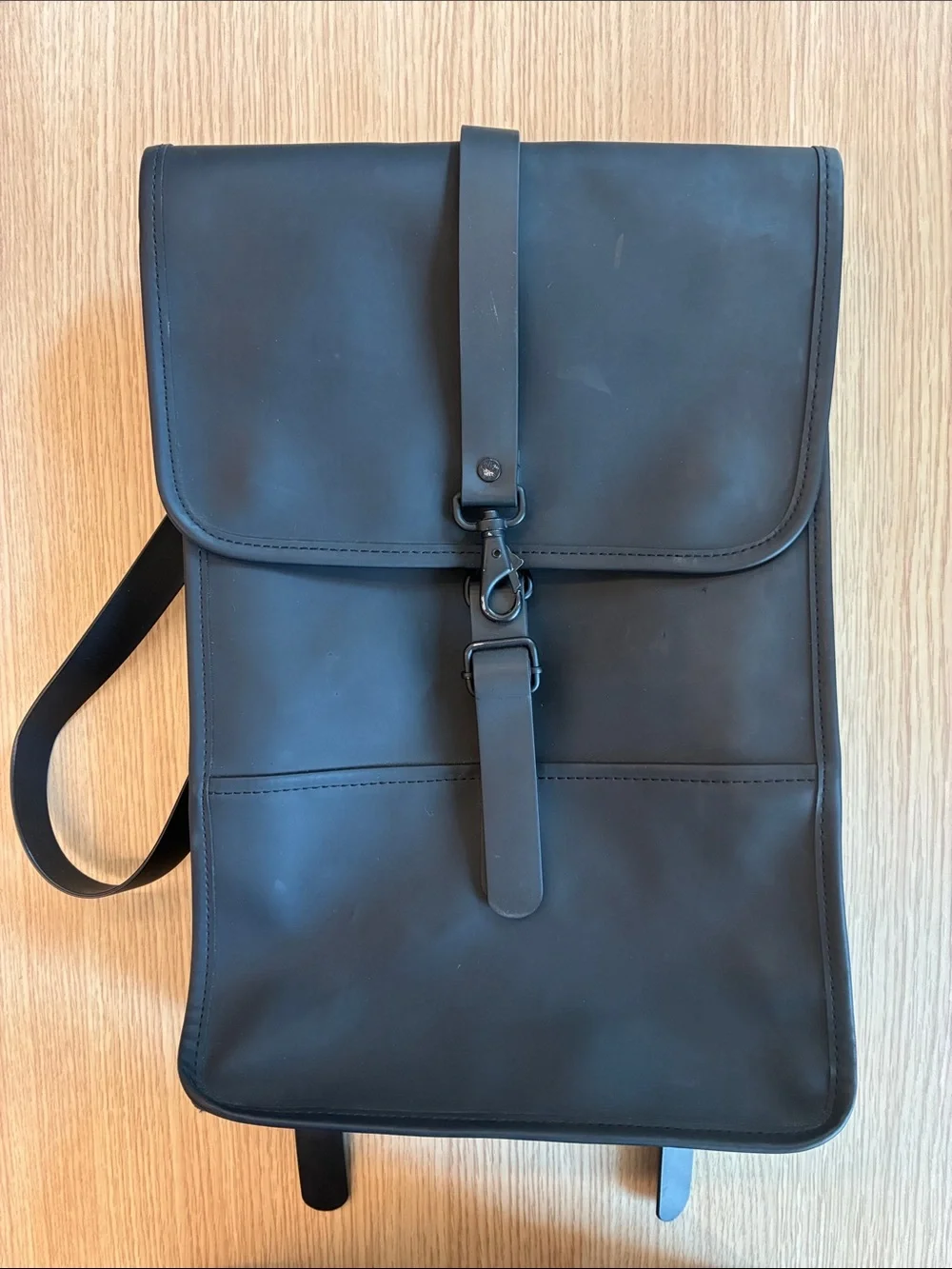 RAINS Leather Backpack